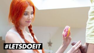 Gisha Forza hatalmas didkós vörös bombe egy fánkot érő hardcore dugásért